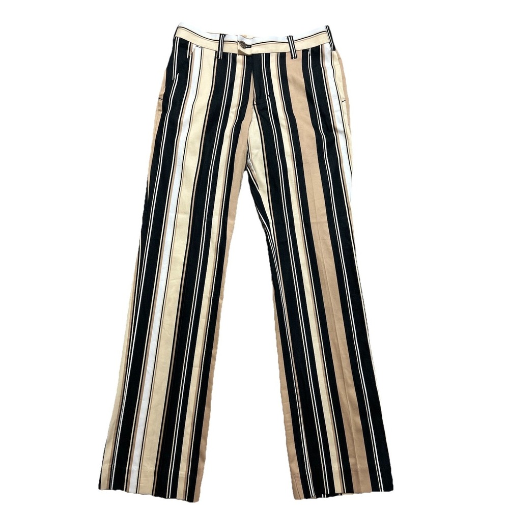 Loudmouth Golf Pants Men's 29 Black Stripes Cotton Stretch John Daly 29x32‎